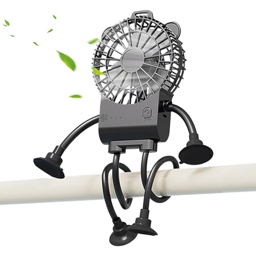 Brasseur d'air compact robot à ventouse et trois vitesses de ventilation