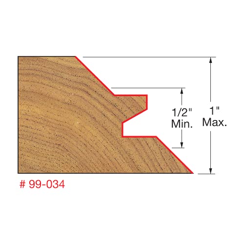 Freud 2-3/4" (Dia.) Lock Miter Bit With 1/2" Shank (99-034) #TOP1