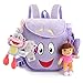 3 Uds 14-25Cm Dora La Exploradora Suave Muñeco De Peluche Mono Zorro Mochila Bolsa De Rescate con Mapa, Púrpura Rosa Regalo para Niños para Navidad