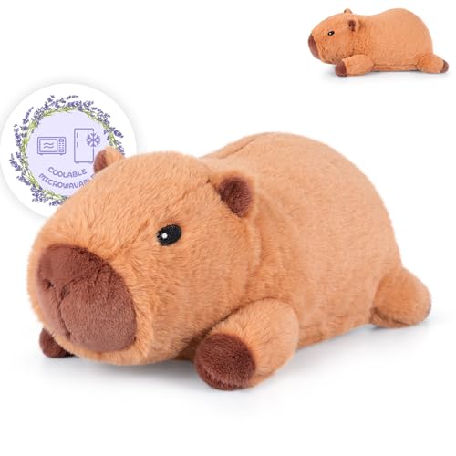 SuzziPals Cute Capybara Plush, Heating Pad Stuffed Animal for Stress Relief