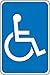 Accuform FRA229RA Engineer-Grade Reflective Aluminum Handicapped Parking Sign (Federal), Legend"(Wheelchair Symbol)", 18" Length x 12" Width x 0.080" Thickness, White on Blue