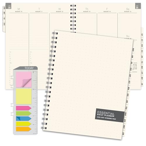 ESSENTIAL 2026-2027 Monthly & Weekly Planner with Tabs, 8.5"x11": 14