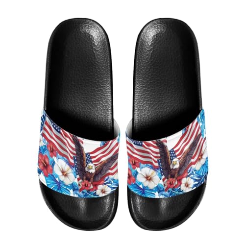 Image of Footwear for Mens Open Toe Athletic Sandals Anti-Slip Sole Slide Sandals Pillow House Flat Shoes Comfortable Slip On Slippers for Indoor & Outdoor