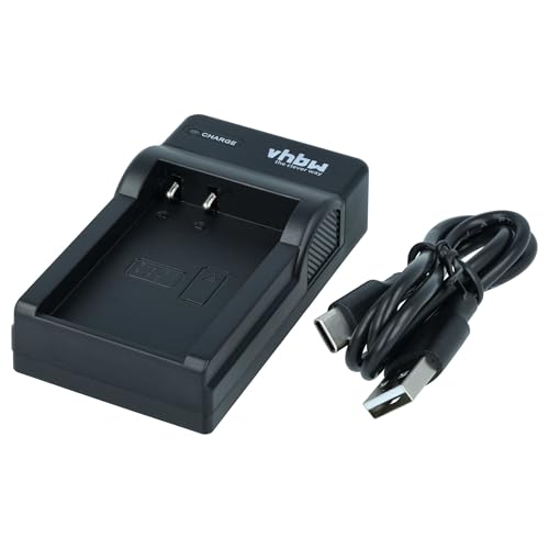 vhbw Chargeur USB de Batterie Compatible avec Garmin E1GR, E1GR VIRB Elite, E2GR, E2GR VIRB Elite Batterie Appareil Photo Digital, DSLR, Action cam