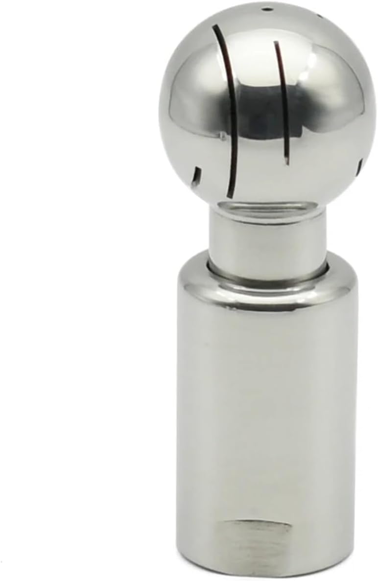1/4" to 2" BSP Sanitary Rotating Spray Ball, 304/316L Stainless Steel CIP Tank Cleaning Head with Internal Thread(SS304,1 inch)