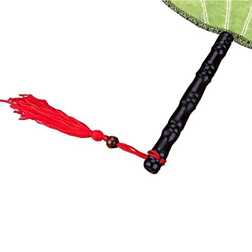Laat Elegant Vintage Chinese Fan Dancing Fan Traditional Painting Round Hand Fan Women Boutique Fan Polyester Fan #TOP5