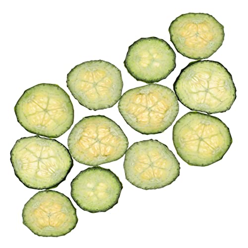 12 rebanadas secas de pepino prensado para manualidades