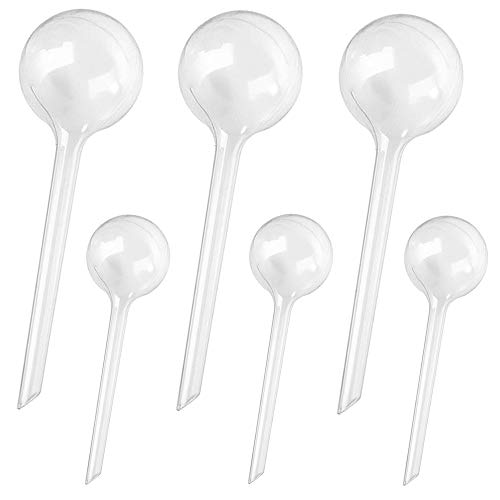 Globes d'arrosage Xilanhhaa contre les plantes mortes : lot de 6 distributeurs d'eau en plastique