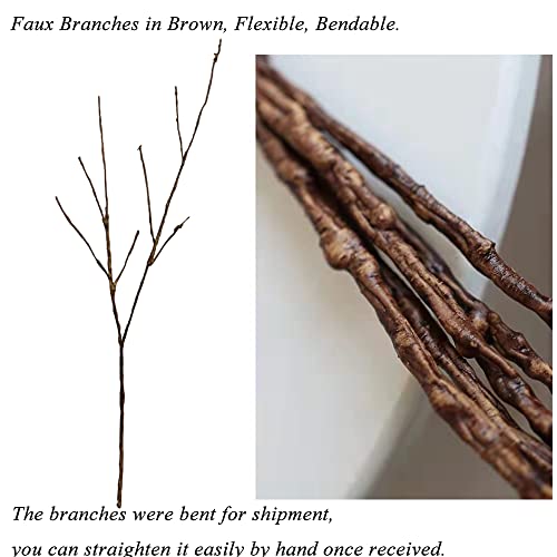 5PCS Artificial Lifelike Curly Willow Branches Decorative Dried Twigs - Image 3