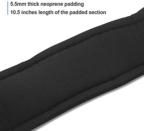 Image of Fitcozi Thigh Strap & Ankle Cuffs for Gym Cable Machines Neoprene Padded Fitness Legs Exercise Attachment Adjustable Gym Workout (Black-Combo)