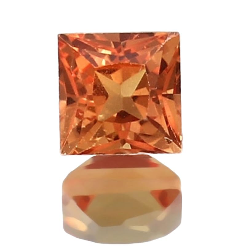 Saphir Padparadscha naturel 4x4mm pierre précieuse en vrac pour bague et pendentif