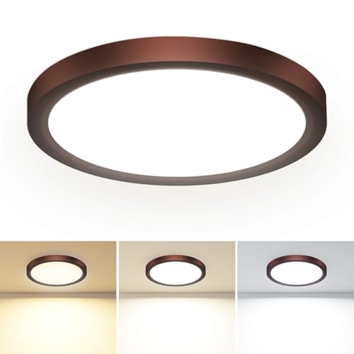 Recopilación de Iluminación empotrable para el cuarto de baño los 5 más buscados. 45 Paquete de 1 lámpara de techo LED de montaje empotrado, 3CCT seleccionable 3000K-4000K-6500K y equivalente a 100 W, lámpara de techo empotrada moderna de 15 W, 1500 lúmenes, 7.5...