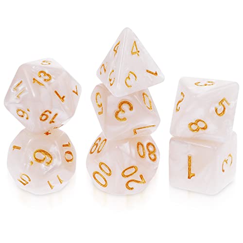 Abeillo Juego de 7 dados DND para Dungeon and Dragons, dados