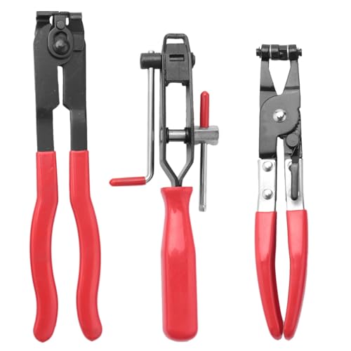 Pince pour Collier de Serrage, Pince pour Collier de Cardan, Outil D'Installation de Bande de Pince, Pince Flexible Auto, Pince de Serrage pour Botte, Pince Colliers Bandes à Sertir, 3 Pièces