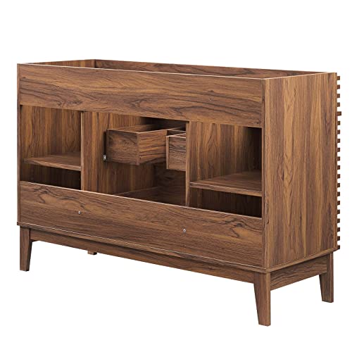 Modway Render 48" Single Sink Compatible (Not Included) Bathroom Vanity Cabinet In Walnut #TOP4