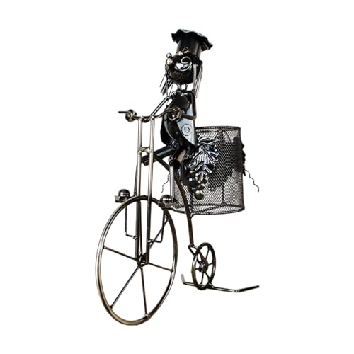 Soporte para botellas de vino con forma de bicicleta para decorar tu mesa de salón 5