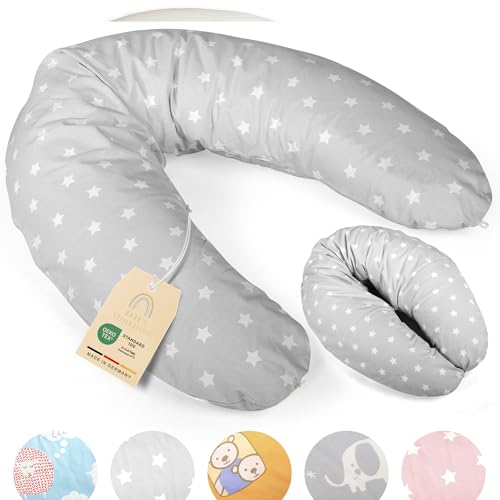 Baby's Stillkissen XXL - 190cm Schwangerschaftskissen mit Bezug -...