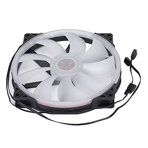 Case Fans, Computer Case Cooling Fan Large Air Volume ARGB Light Synchronization Hydraulic Bearing Silent Low Noise 200mm 4PIN PWM 5V