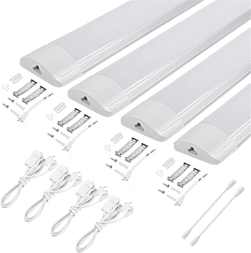 MAGOKORO 4{ ledu 20w`  ֐vOCAbv LEDx[XCg ̌^ F5000K 60CM dR[ht Px 18W ȃGl^ V䒼t Lb`Cg ^ VƖ ǌu y Ɩ S