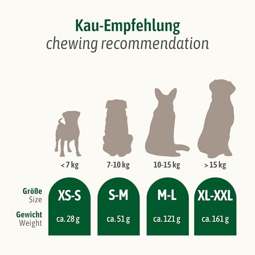 ChronoBalance® L - Hirschgeweih für Hunde – 1er Set Halbierte Kauspielzeuge, 100% Natürliches Kauknochen Hundespielzeug zur Zahnpflege, Nachhaltige Hunde Kauartikel ohne Chemie