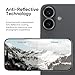 FLOLAB NanoArmour for iPhone 17 Camera Lens Protector Durable, Tempered Glass Camera Cover, Aluminum Camera Ring, Anti Reflective TruColors Ultra Clear, and Easy to Install - Black