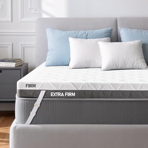 Extra Firm Mattress Topper King: 4 Inch Firm & Extra