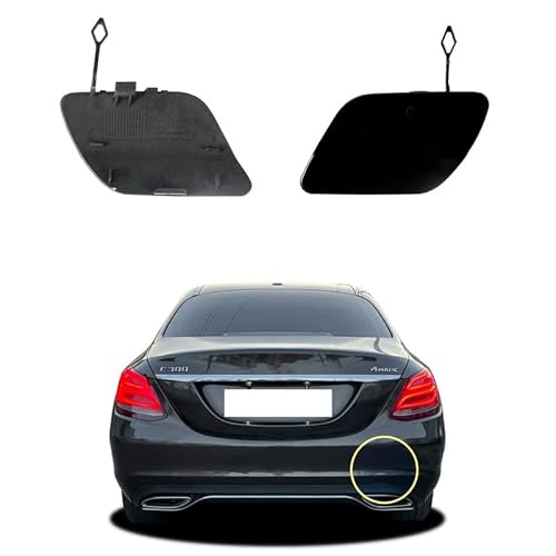 Car Rear Bumper Tow Hook Cover Compatible with Mercedes-Benz C-Class W205 C180 C200 C220 C250 C280 C300 C320 C350 2014 2015 2016 2017 2018 Trailer Cover Cap 2058850224 Small Lid Towing Eye Cap