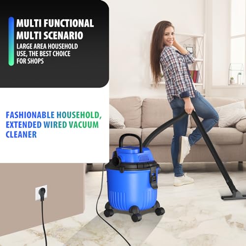 AUTOFU Wet and Dry Vacuum Cleaner 3-in-1 2000W, 15L Container Multipurpose Vacuum with Blow Function for DIY, Car, Garage, Workshop, Home, Full Accessories, With Power Take-Off, Corded, Blue 3 AUTOFU Wet and Dry Vacuum Cleaner 3-in-1 2000W, 15L Container Multipurpose Vacuum with Blow Function for DIY, Car, Garage, Workshop, Home, Full Accessories, With Power Take-Off, Corded, Blue - Image 3
