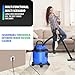 AUTOFU Vac Cleaner Wet and Dry Blower Machines 3-in-1 Multi-Purpose with 1.5m Hose Floor Brush Short Nozzle Extension Rod for Home Garage Shop Car Industrial