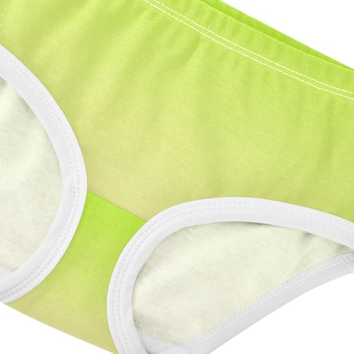 Joisal Toddler Girls Underwear 2t Cotton Panties Little Girl Animals Kids Undies Briefs Lemon Green Moccasin Gradient4