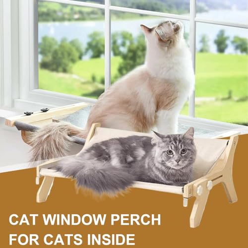 Asiento de descanso para ventana para gatos lavable 4