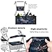LedBack Mobility Scooter Accessories for 3 Pcs, Blue Dragonfly Pattern Rollator Walker Seat and Backrest Covers Under Seat Rollator Walker Bag for Seniors
