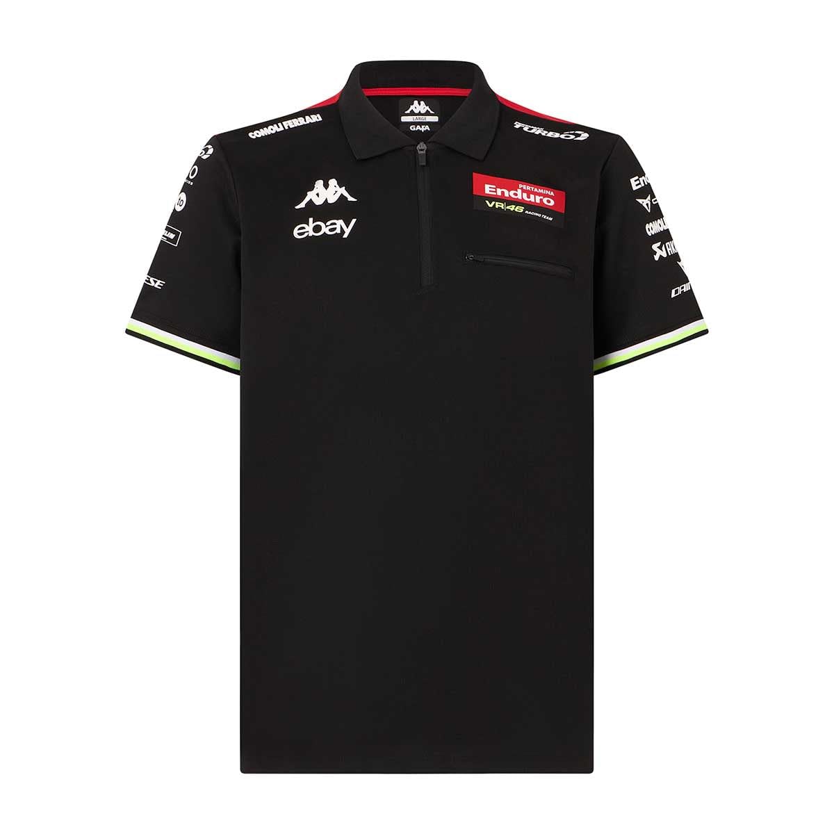 Polo Acriz Replica Pertamina Enduro Racing Team Homme Noir Moto GP