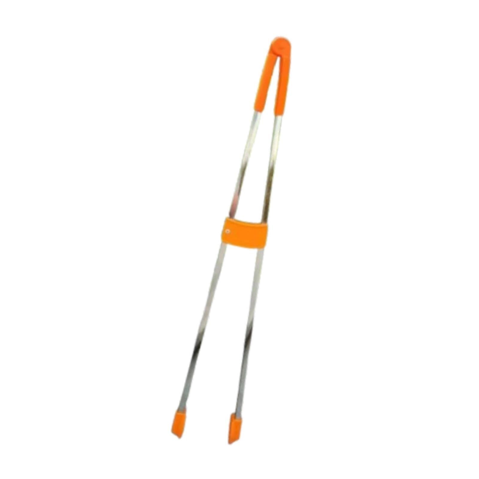 Pinza De Agarre para Basura Juego De 2 Pinzas Acero Inoxidable con Abrazadera Fuerza Pinza De Recolección(Type B)