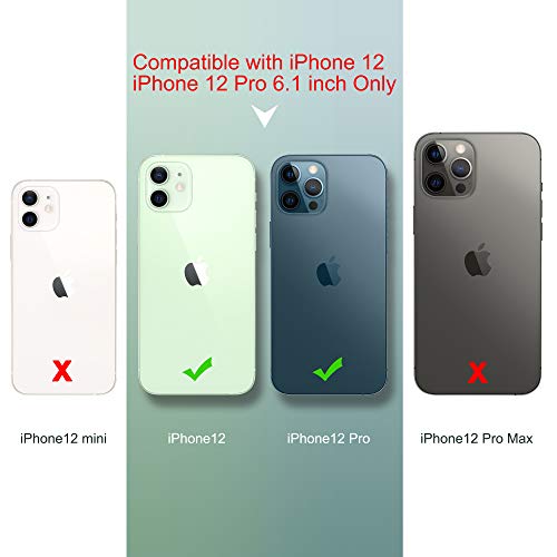Ulak Compatible With Iphone 12 Wallet Case For Women, Premium Pu Leather Iphone 12 Pro Flip Cover With Card Holder, Wrist Strap thumb #2