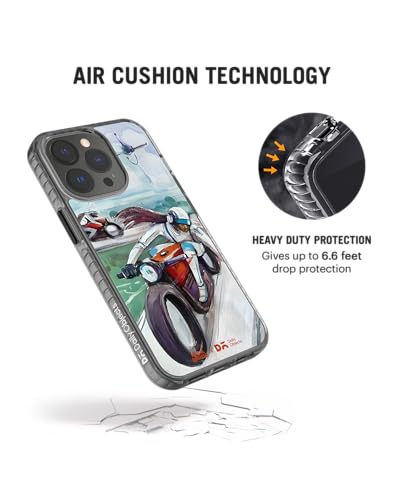 Image of DailyObjects Timeless Touch Stride 2.0 Magnetic Case Cover Compatible with iPhone 14 Pro Max | Wireless Charging Slim Back Cover | 2 Layer Edge Protection & Shockproof