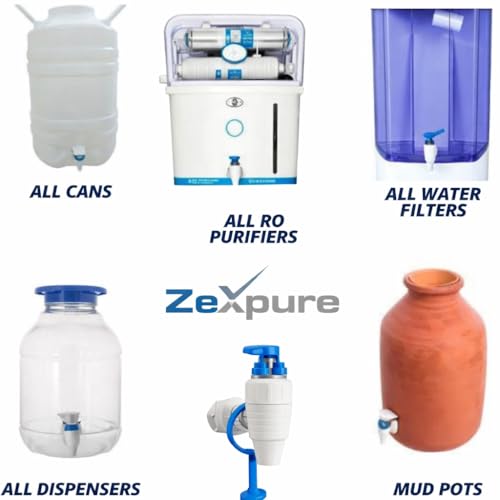 Image of RO Tap Set - Universal Water Purifier Tap - White - Suitable for all RO /UV /UF water purifiers, water pots, and plastic cans (Pack of 4)