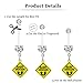 ONESING 3 Pcs 14G Pregnancy Belly Button Rings Flexible Maternity Belly Button Rings Plastic Long Pregnancy Belly Rings 38mm Cute CZ Jewelry Hypoallergenic Sport