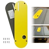 AGILLE Zero Clearance Einsätze für DeWalt 7491, 7491RS, 7490 (Typ 1), 744, 745, 746, 7480, aus PVC-Karbonmaterial, haltbarer und kein Verbrauchsmaterial, mit Nietenmesserschlitz, 2 Stück