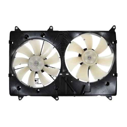 VIJKRFA Radiator Dual Cooling Fan Assembly 2pc for Lexus for RX300 3.0L 1999-2000