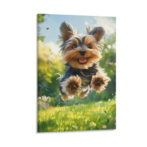 Impression sur toile Yorkshire pour célébrer votre amour des animaux