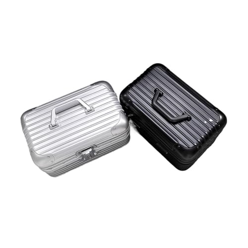Suitcase Password Box Makeup Box 14 Inches Toolbox 17 Inches(Classicblack,14inch)2