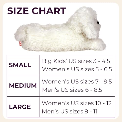 Bichon Frise Slippers for Women and Men - Fuzzy Plush Dog Slippers for Adults3