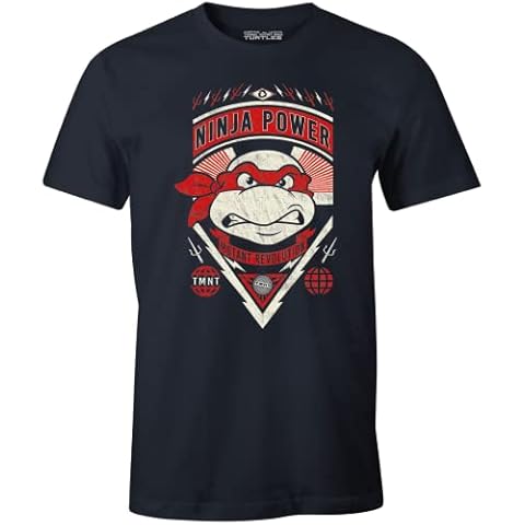 Tortues Ninja Men's TMNT Navy T-Shirt Cover