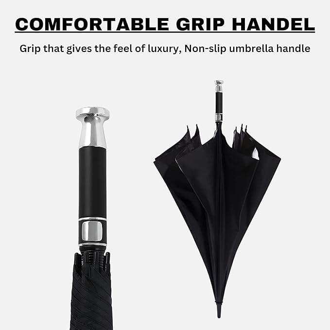 Image of Premium Auto Open 47 inch Big Size Umbrella for Men & Women | Windproof & UV Protection Umbrella With Strong Frame and Comfortable Grip Handle