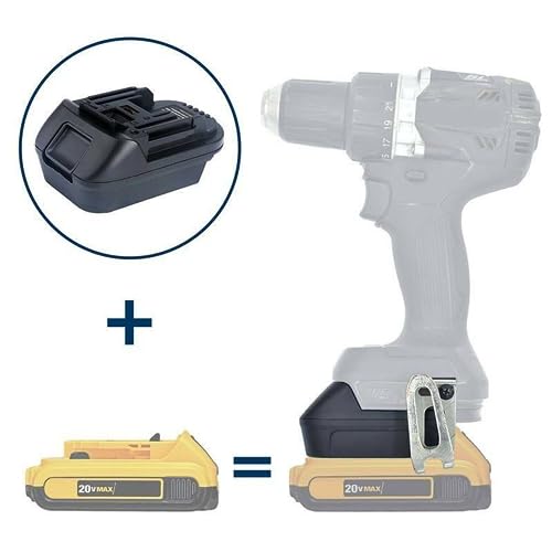 MOUDOAUER Adaptador de bateria com soquete de carregamento USB para bateria Milwaukee 18V Converter