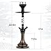 22'' Hookah Set Aluminum Shisha Hookah Set With Everything - Modern Colored Glass Vase, Ceramic Bowl, Hookah Charcoal Holder, Coal Tongs, Leather Hose