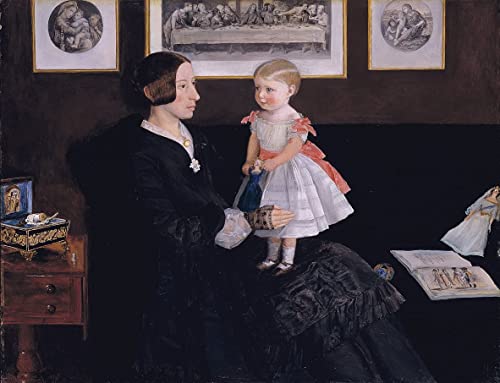 Toile Millais Mme Wyatt 60x90cm pour habiller un mur vide sans reflets lumineux gênants