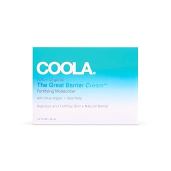 COOLA Organic The Great Barrier Cream Face Moisturizer, Dermatologist Tested Skin Barrier Protection, Vegan and Gluten Free, 1.5 Fl Oz