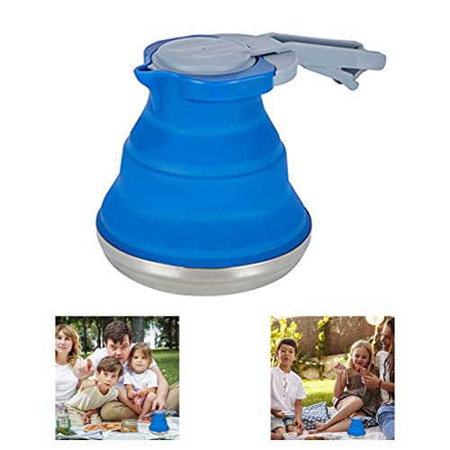 Bouilloire silicone pliable 1500ml grand pot d'eau camping thé café - 7